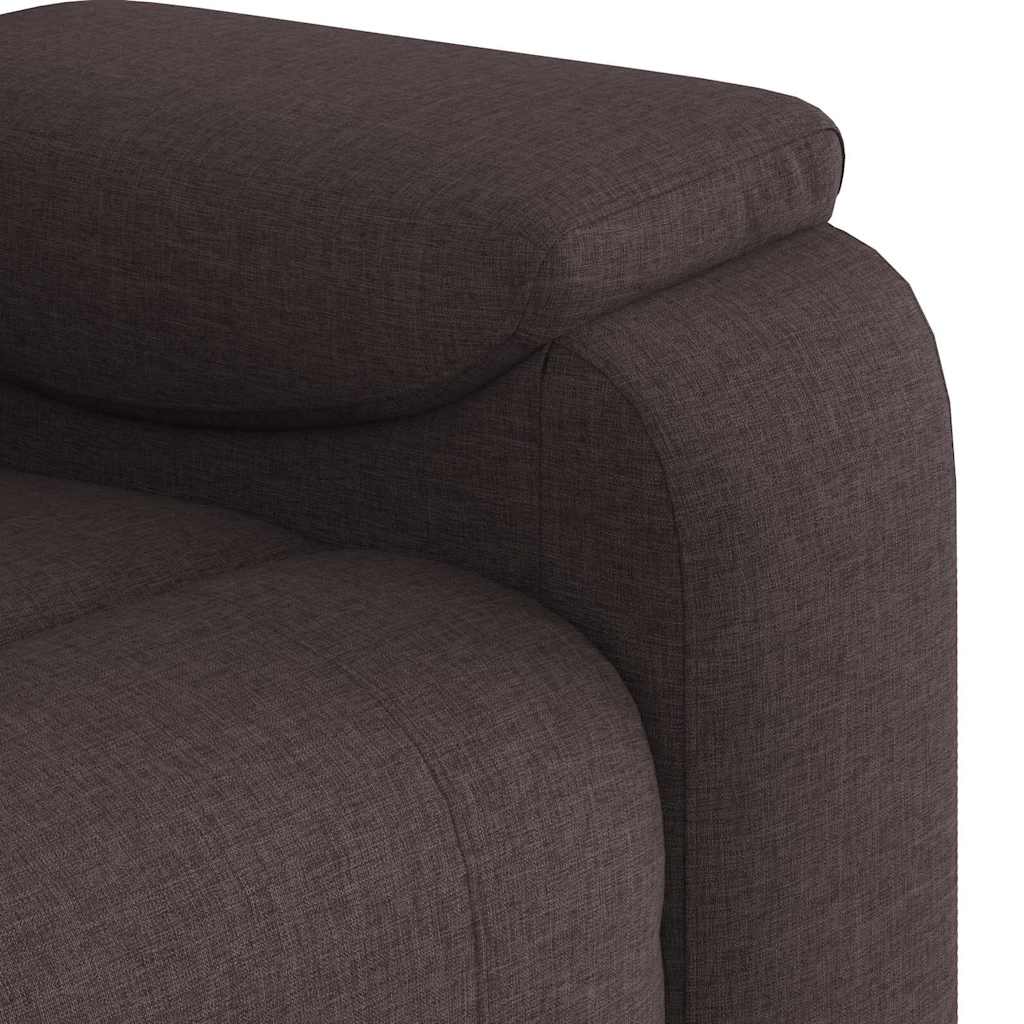 Relaxsessel Dunkelbraun Stoff