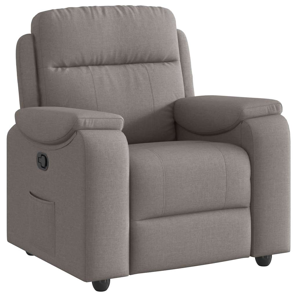 Relaxsessel Taupe Stoff