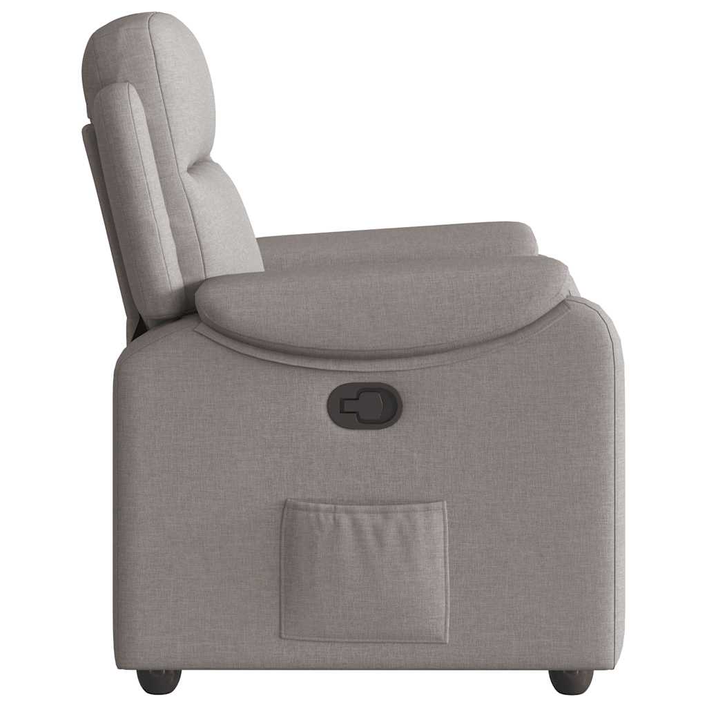 Relaxsessel Taupe Stoff