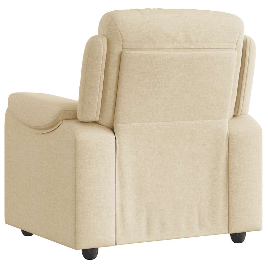 Relaxsessel Creme Stoff