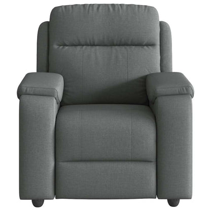 Massagesessel Dunkelgrau Stoff