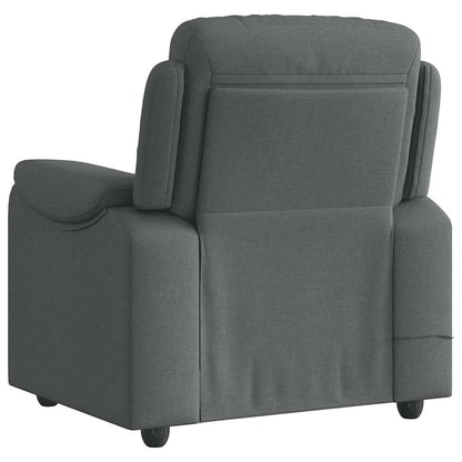 Massagesessel Dunkelgrau Stoff