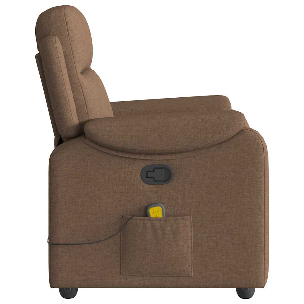 Massagesessel Braun Stoff