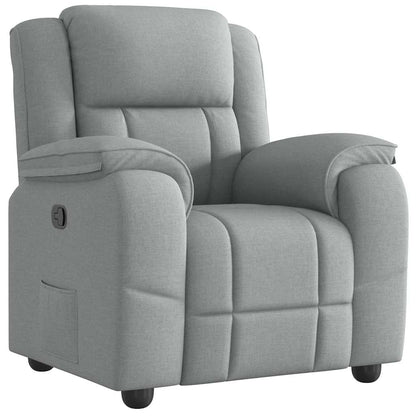 Relaxsessel Hellgrau Stoff