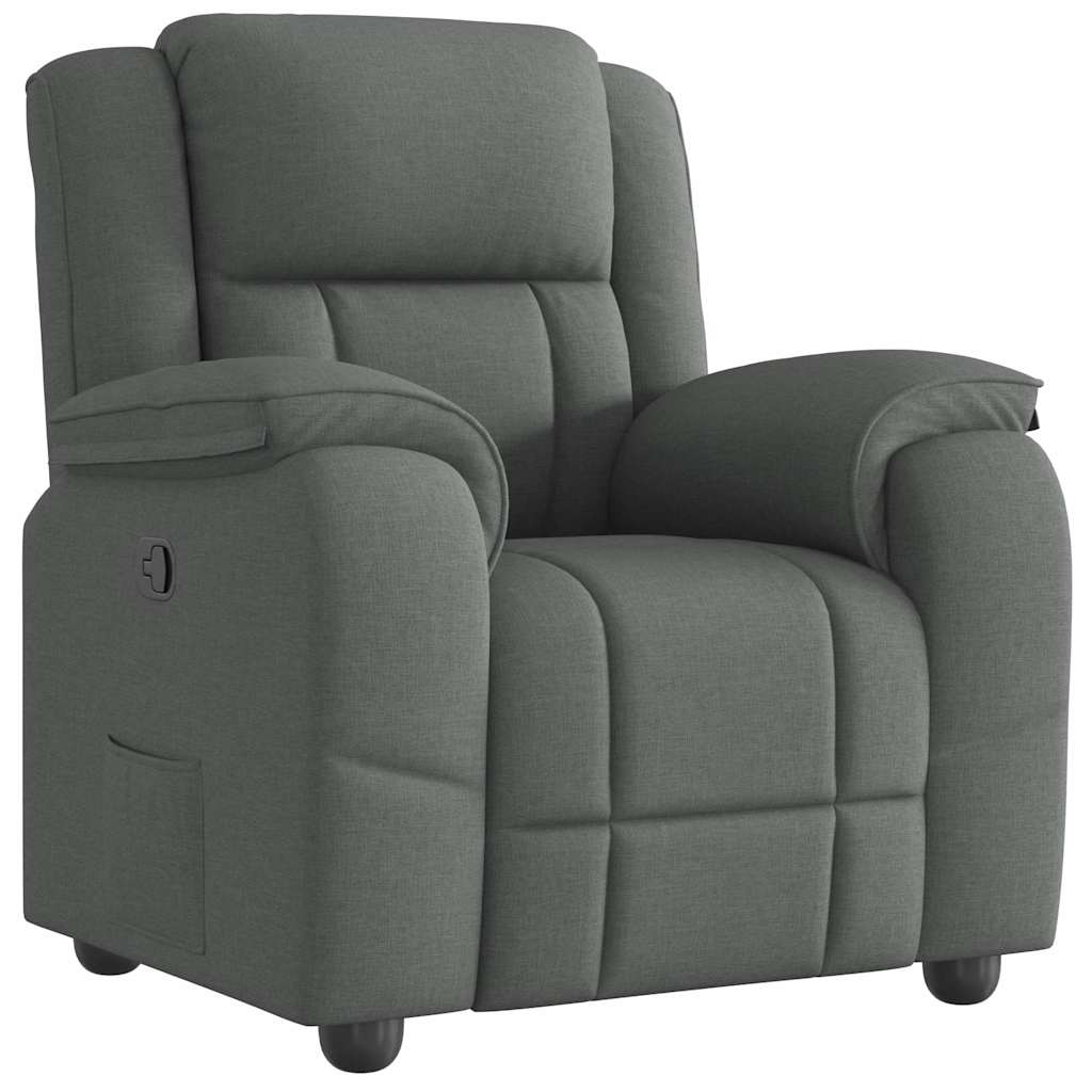 Relaxsessel Dunkelgrau Stoff