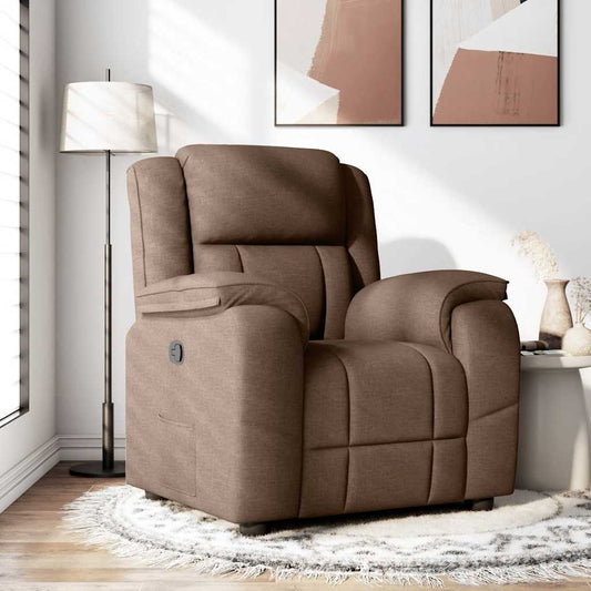 Relaxsessel Braun Stoff
