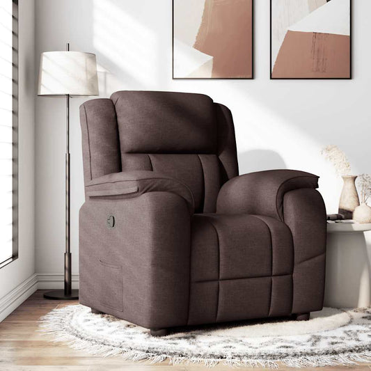Relaxsessel Dunkelbraun Stoff