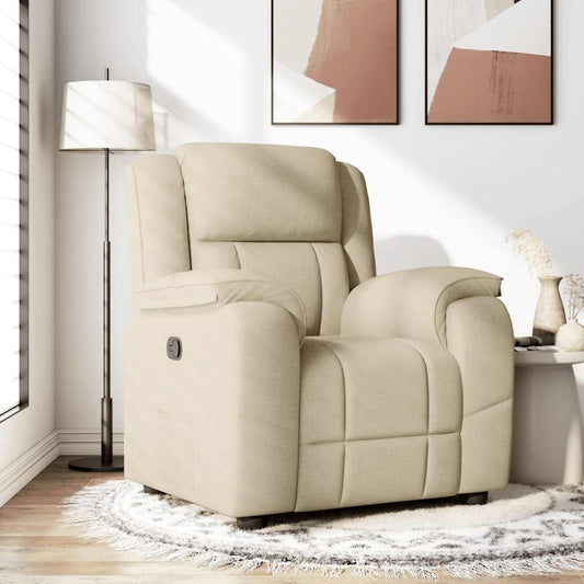 Relaxsessel Creme Stoff