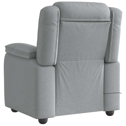 Massagesessel Hellgrau Stoff