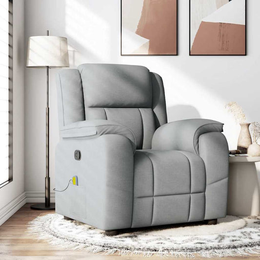 Fauteuil de massage tissu gris clair