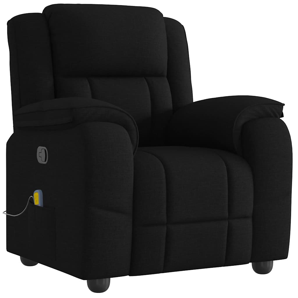 Massagesessel Schwarz Stoff