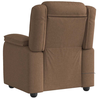 Massagesessel Braun Stoff