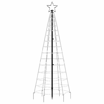 LED Weihnachtsbaum mit Spitzen 220 LEDs kaltweiß 180 cm (nur AU)