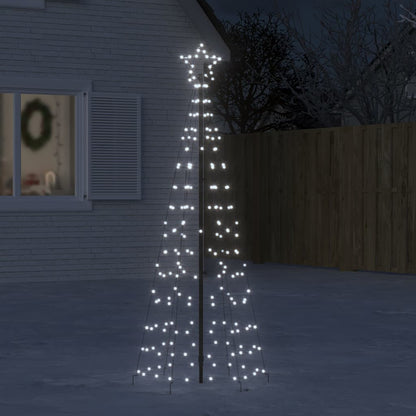 LED Weihnachtsbaum mit Spitzen 220 LEDs kaltweiß 180 cm (nur AU)