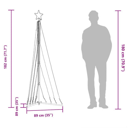 LED Weihnachtsbaum 339 LEDs Warmweiß 182 cm