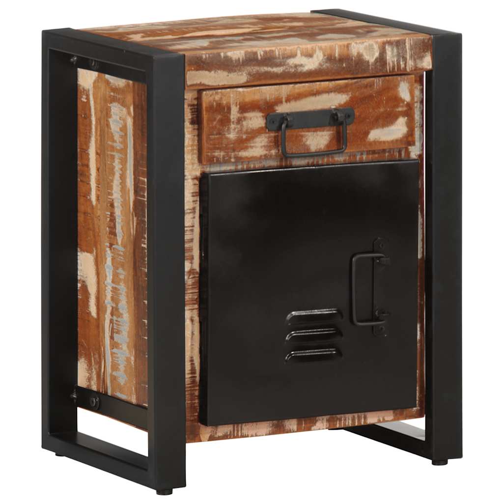 Bedside tables 2 pcs. Multicolor Rough mango wood