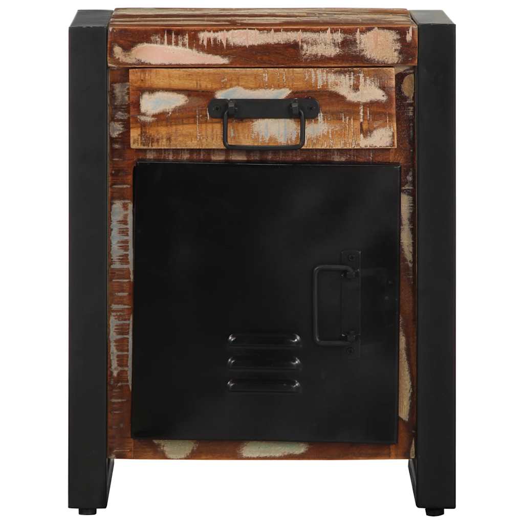 Bedside tables 2 pcs. Multicolor Rough mango wood