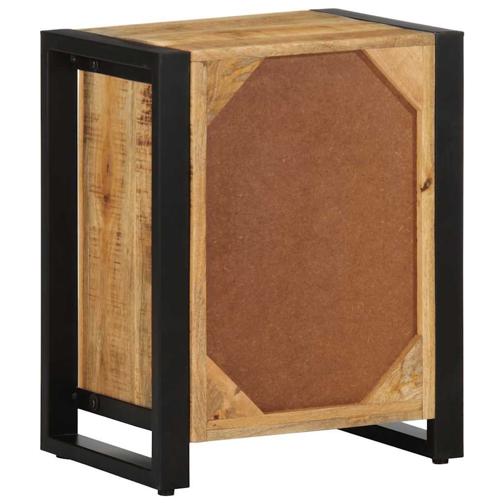 Tables de chevet, lot de 2, en bois de manguier brut