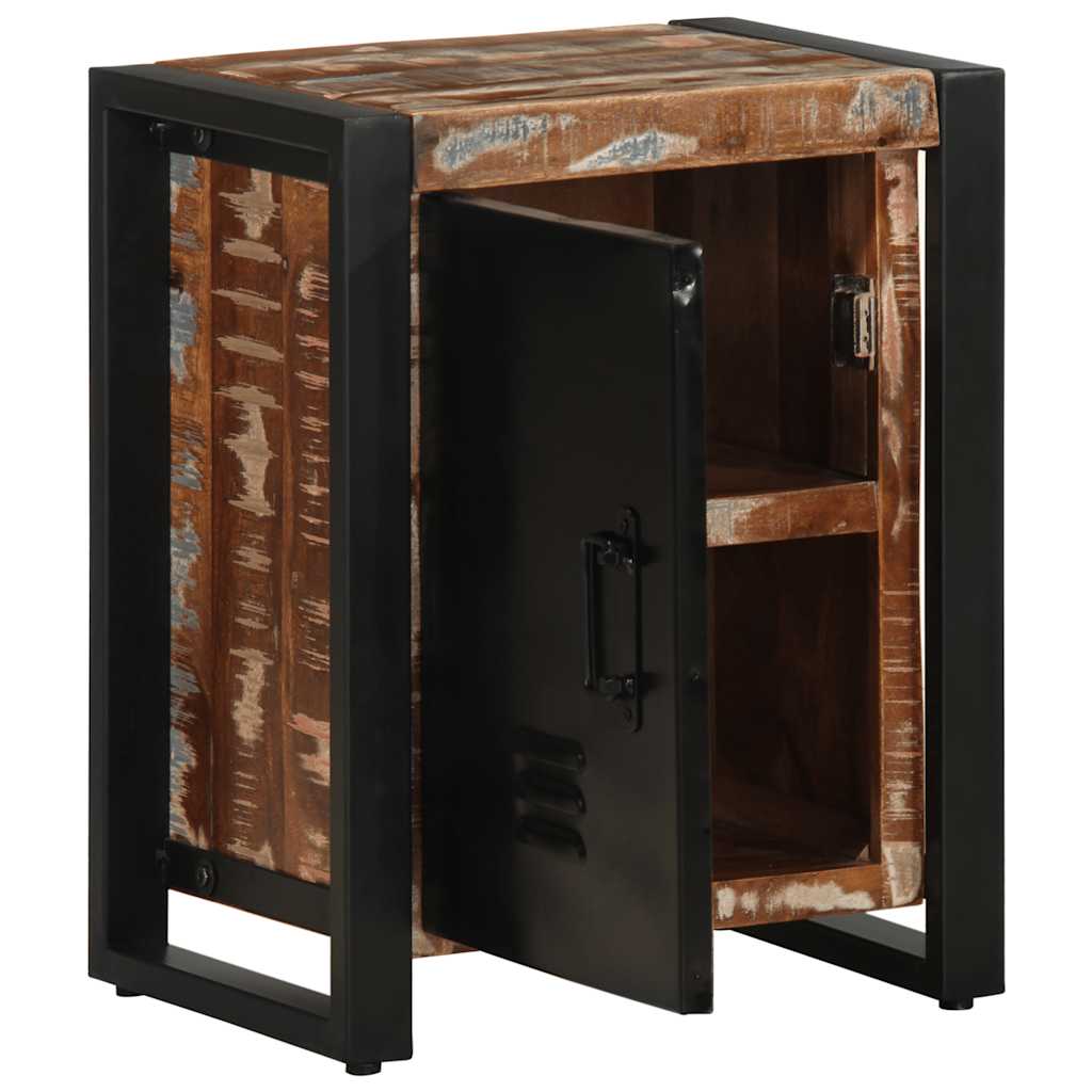 Bedside tables 2 pcs. Multicolor Rough mango wood