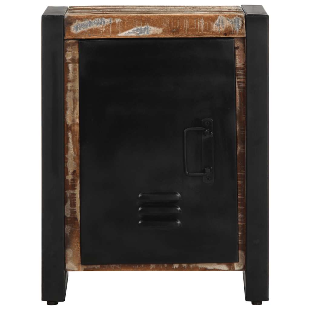 Bedside tables 2 pcs. Multicolor Rough mango wood