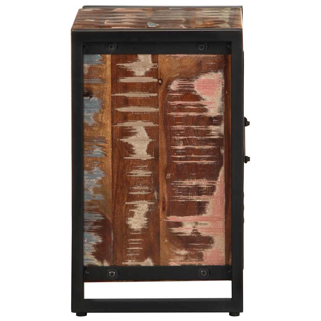 Bedside tables 2 pcs. Multicolor Rough mango wood