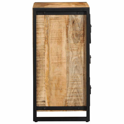 Schubladenschrank 50x35x70 cm Raues Massivholz Mango
