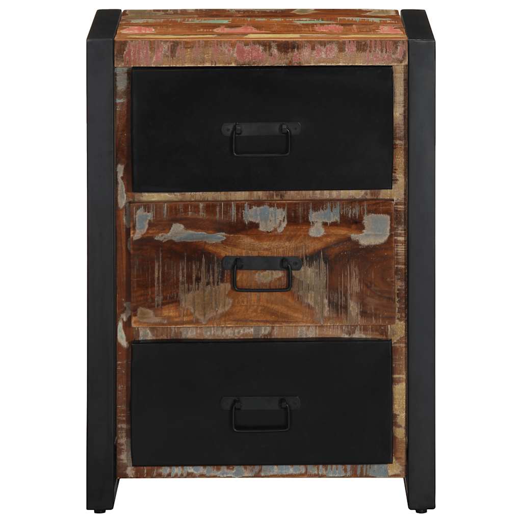 Schubladenschrank Mehrfarbig 50x35x70 cm Massivholz Altholz