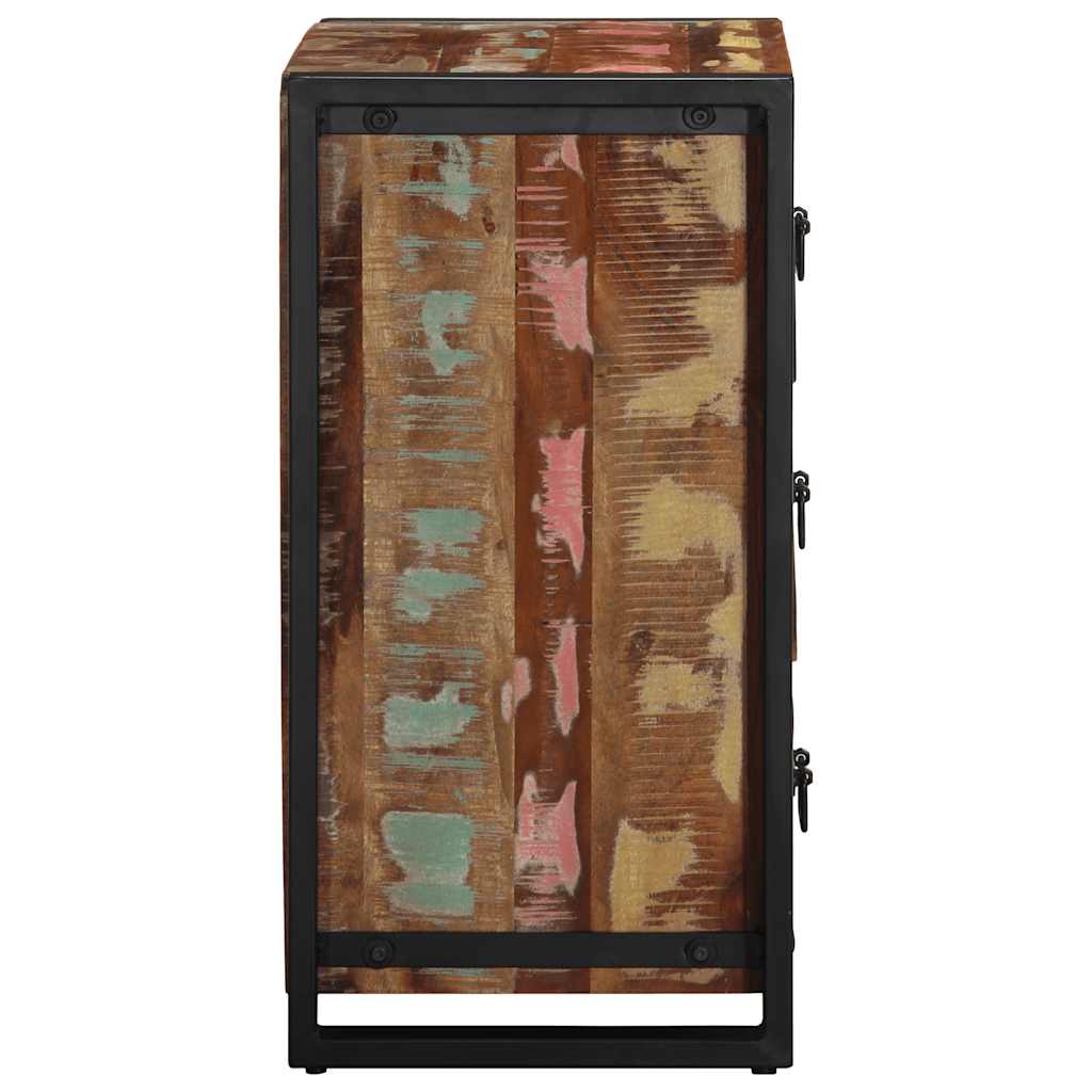 Schubladenschrank Mehrfarbig 50x35x70 cm Massivholz Altholz