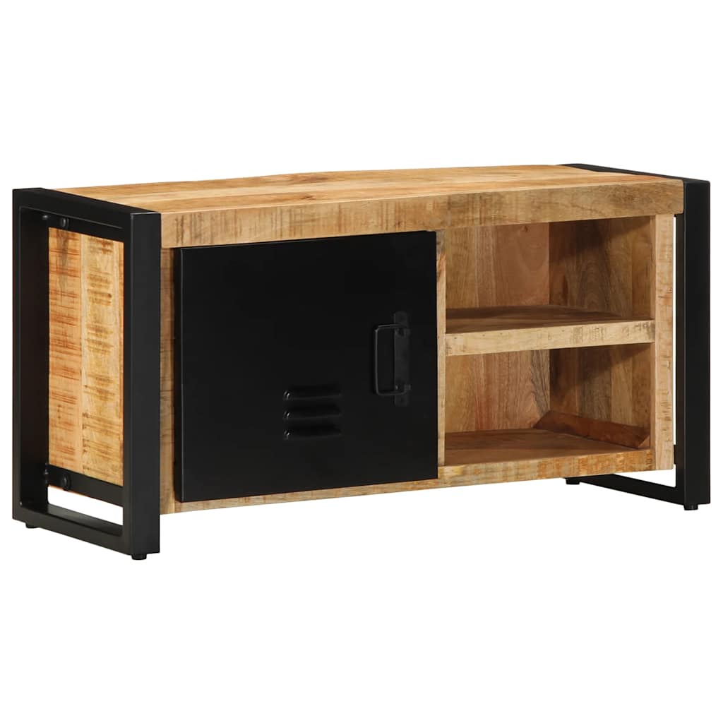 TV-Schrank 80x30x40 cm Raues Massivholz Mango