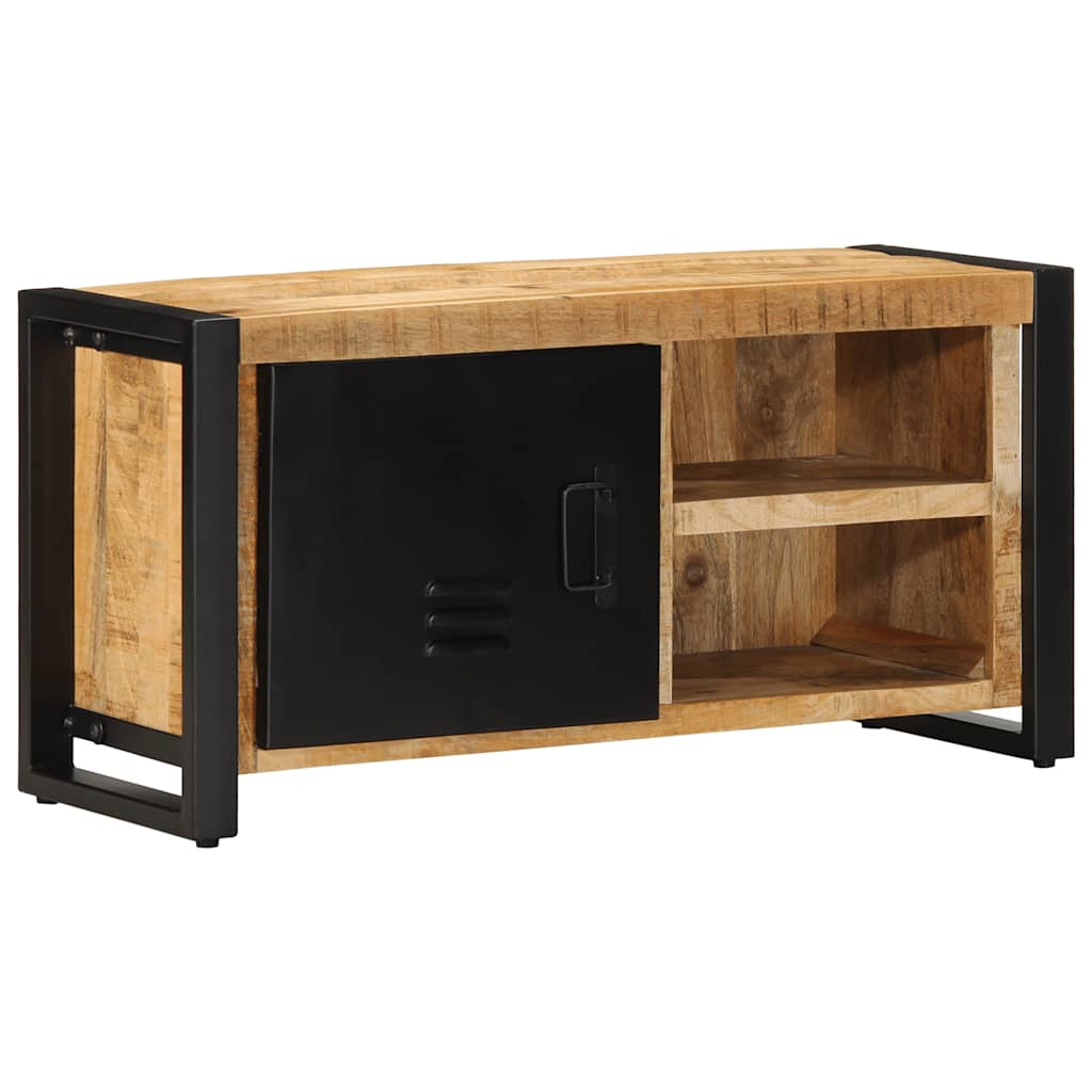 TV-Schrank 80x30x40 cm Raues Massivholz Mango