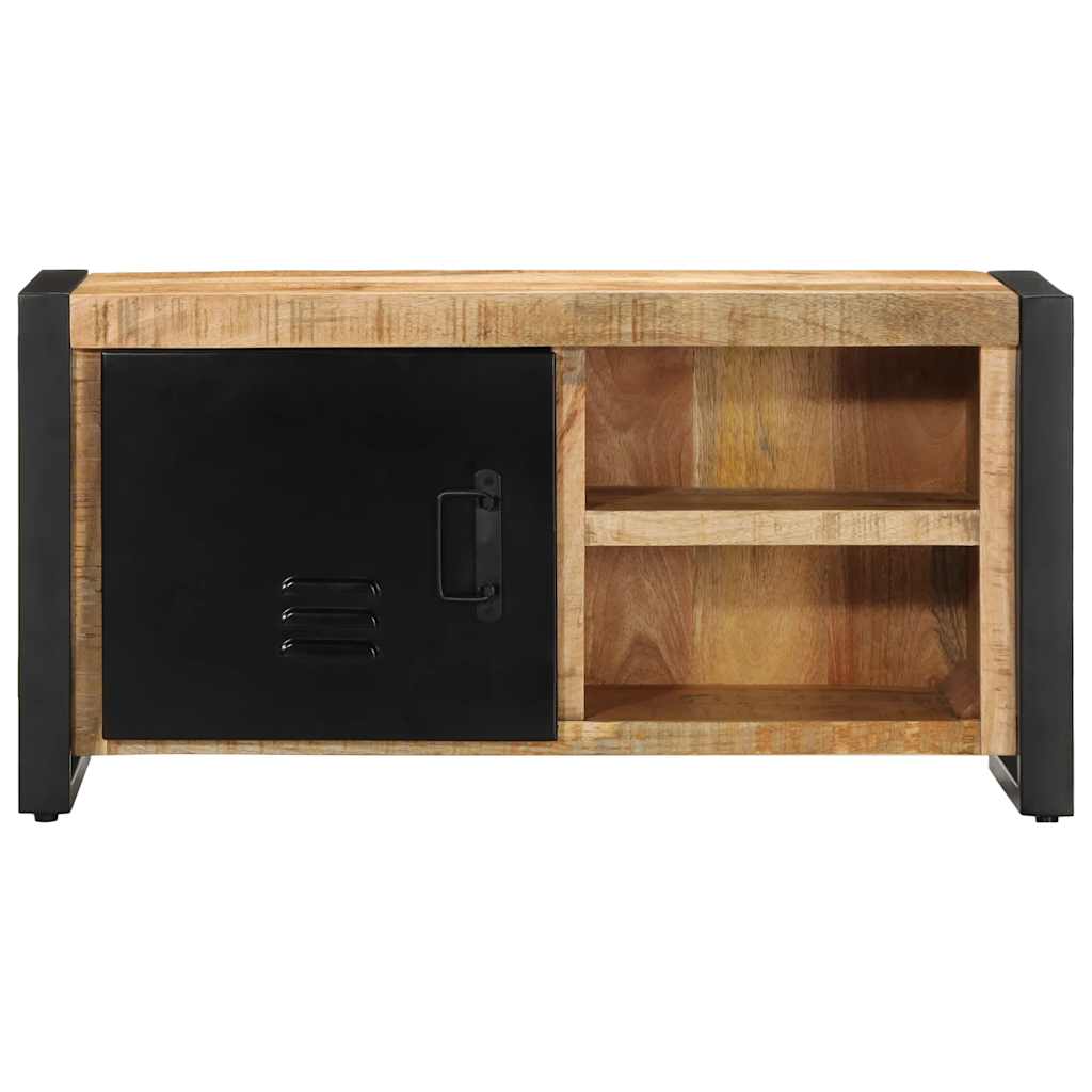 TV-Schrank 80x30x40 cm Raues Massivholz Mango