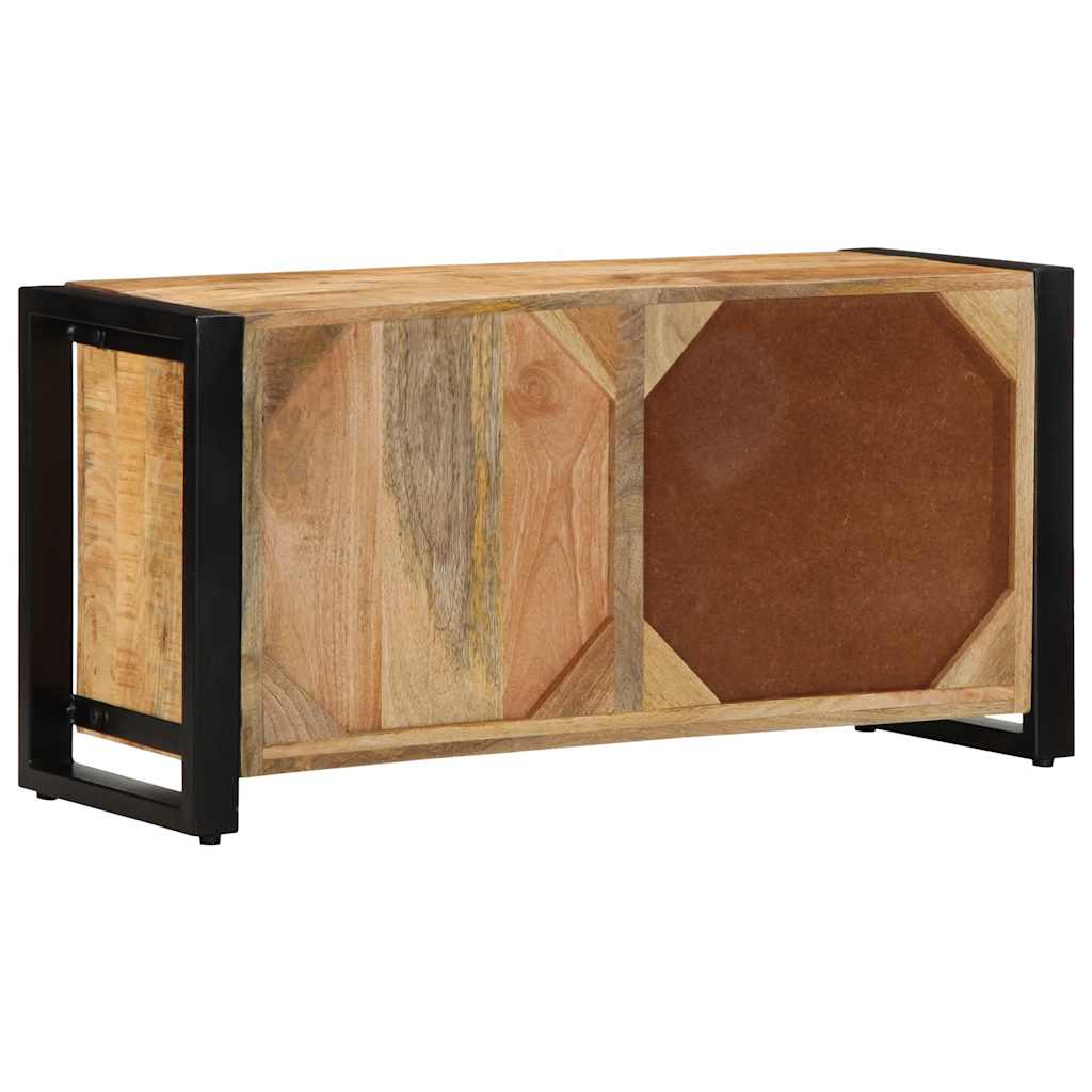 TV-Schrank 80x30x40 cm Raues Massivholz Mango