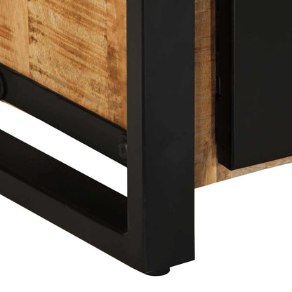 TV-Schrank 80x30x40 cm Raues Massivholz Mango