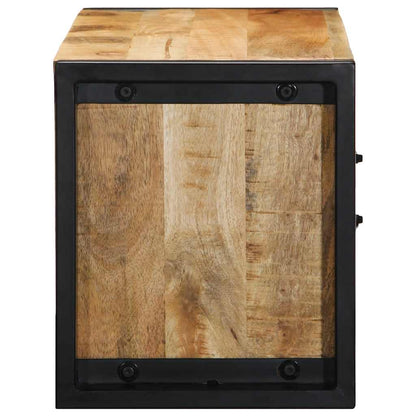 TV-Schrank 80x30x35 cm Raues Massivholz Mango