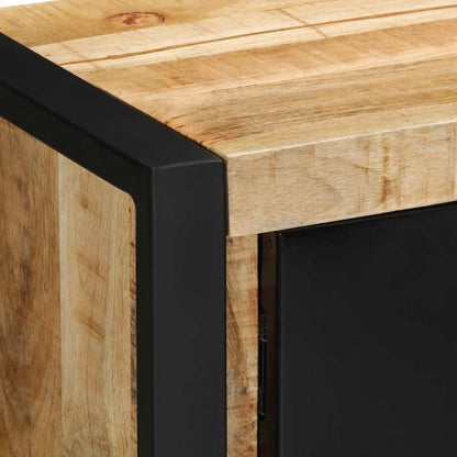 TV-Schrank 80x30x35 cm Raues Massivholz Mango