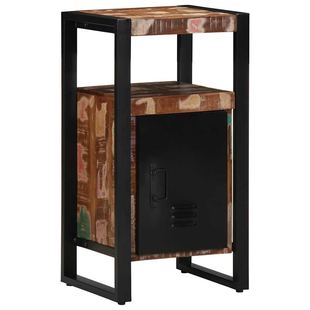 Badezimmerschrank mit Regal Braun Massives upgecyceltes Holz