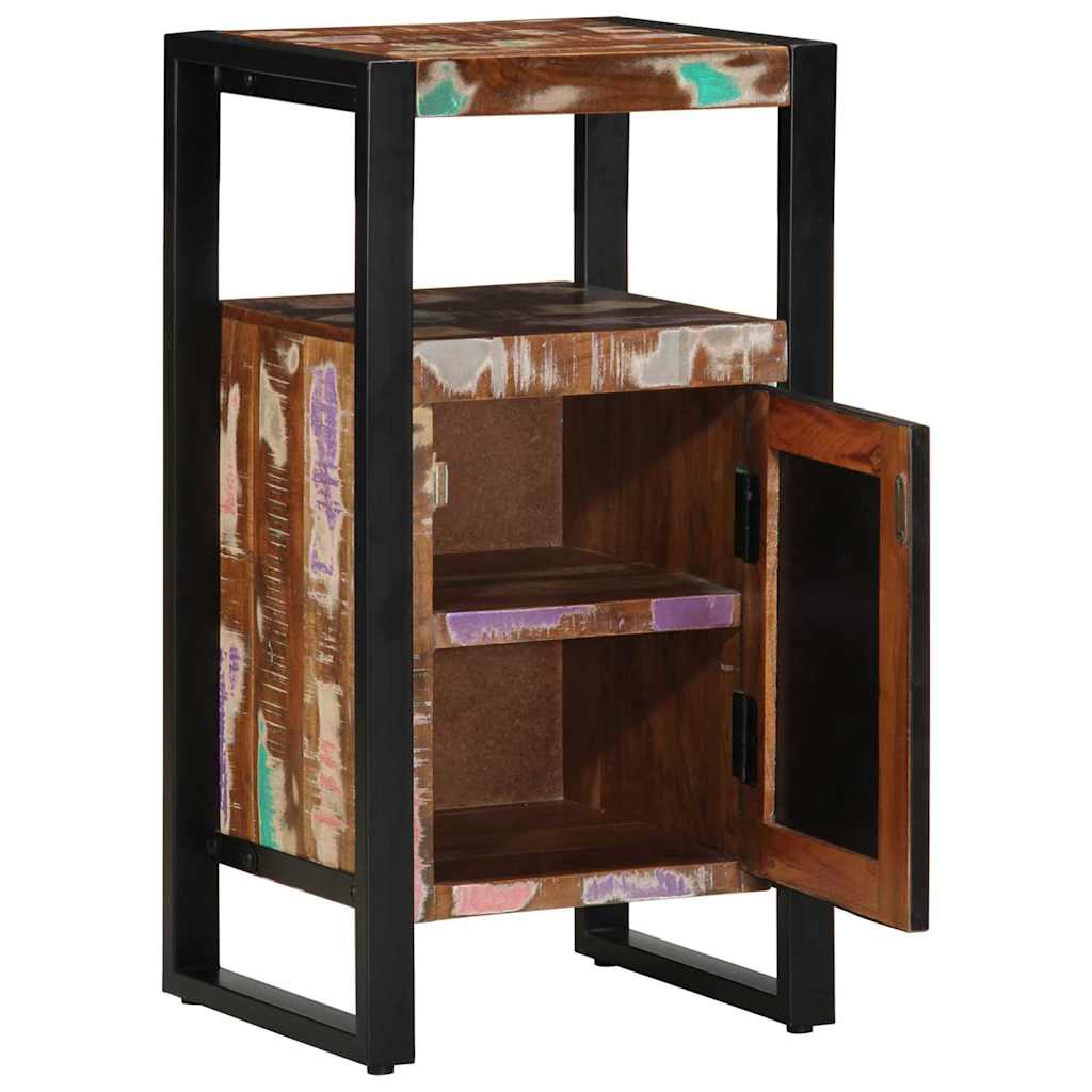 Badezimmerschrank mit Regal Braun Massives upgecyceltes Holz