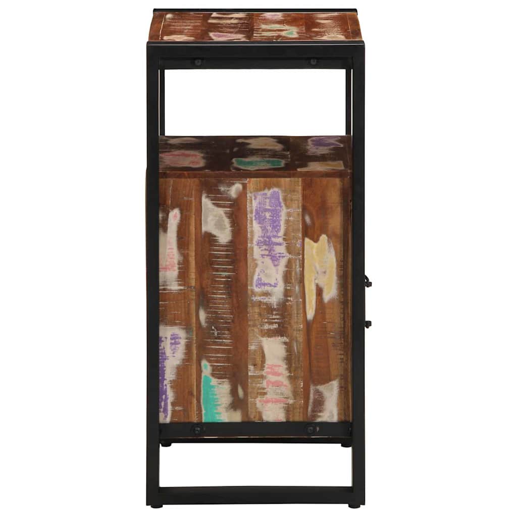Badezimmerschrank mit Regal Braun Massives upgecyceltes Holz