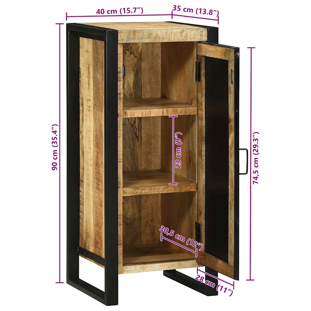 Badezimmerschrank Braun 40 x 35 x 90 cm Massivholz Mango
