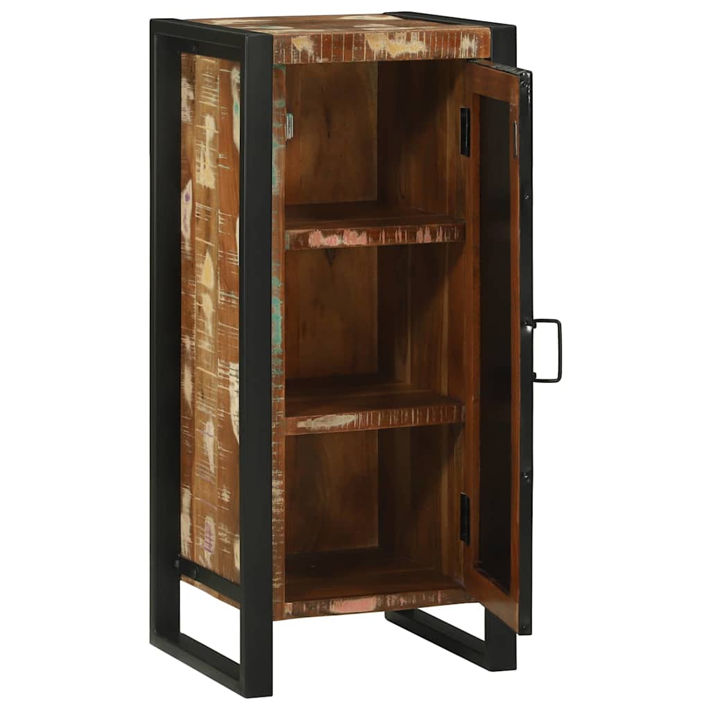 Badezimmerschrank mit Regal Braun Massives upgecyceltes Holz