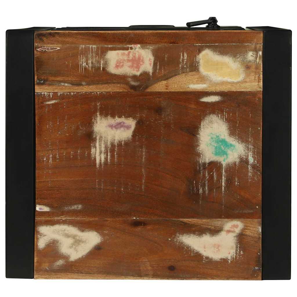 Badezimmerschrank mit Regal Braun Massives upgecyceltes Holz