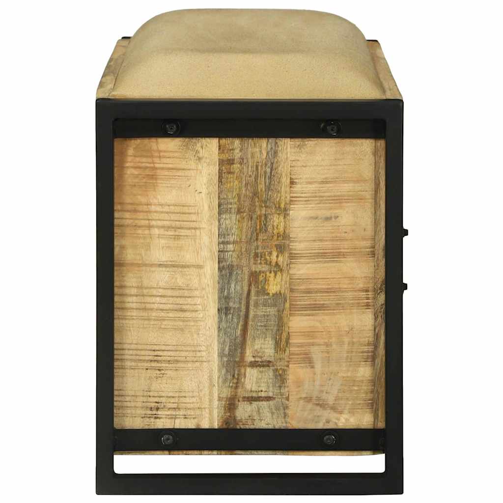 Bank Schrank Braun 100 x 35 x 50 cm Massivholz Mango