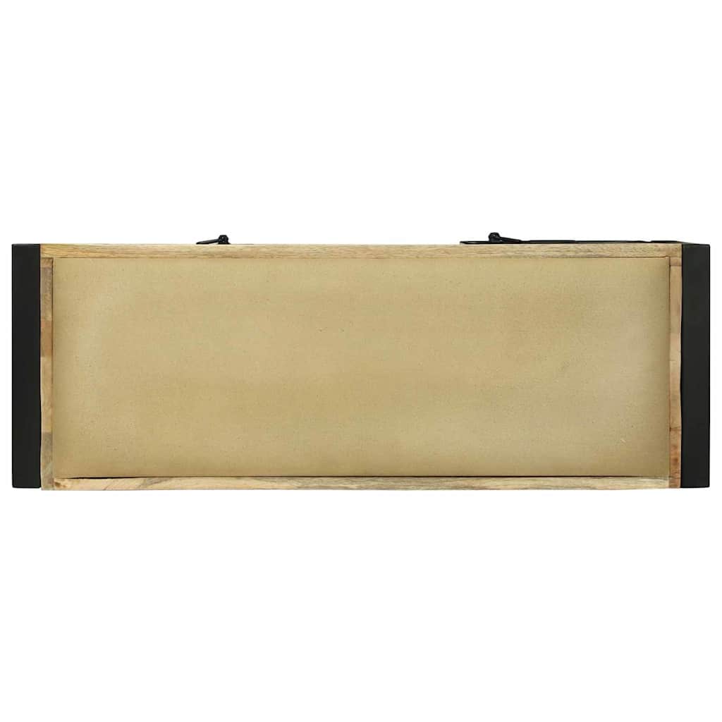 Bank Schrank Braun 100 x 35 x 50 cm Massivholz Mango