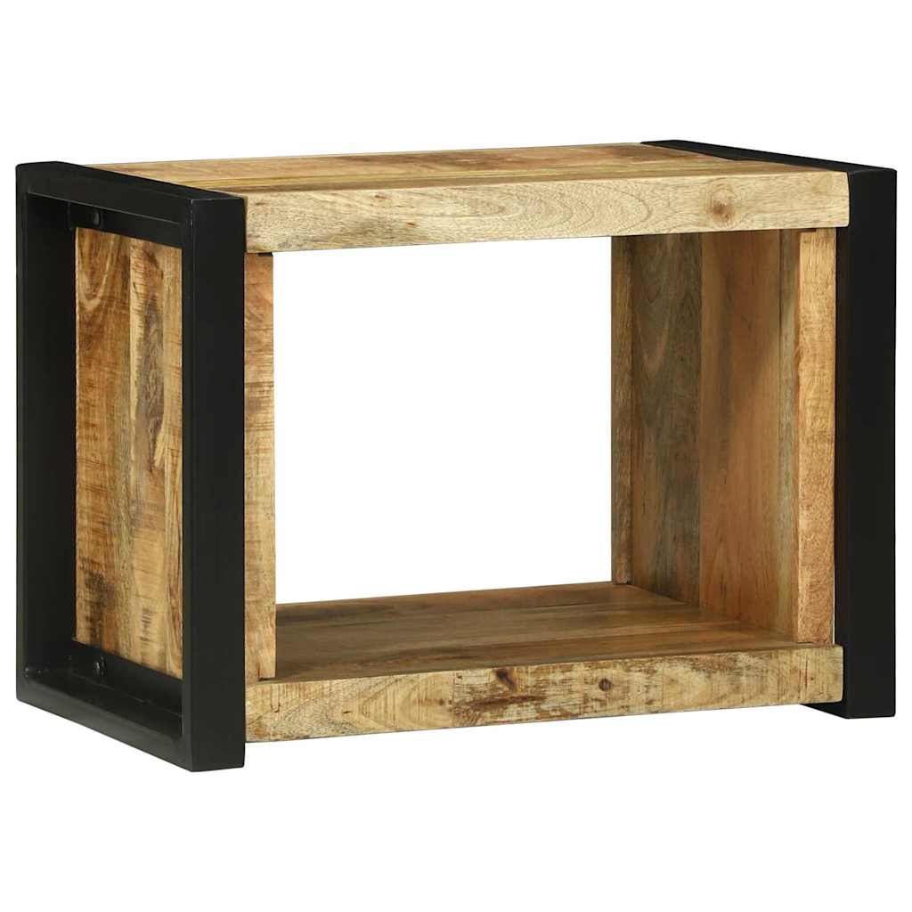 Wandwürfel mit Regal Braun 55 x 35 x 40 cm Massivholz Mango