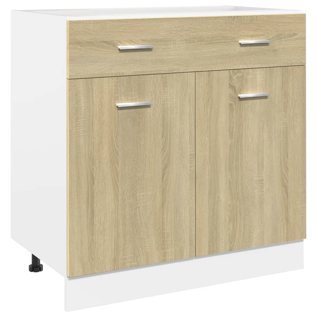 7-tlg. Küchenschrank-Set Lyon Sonoma-Eiche Holzwerkstoff