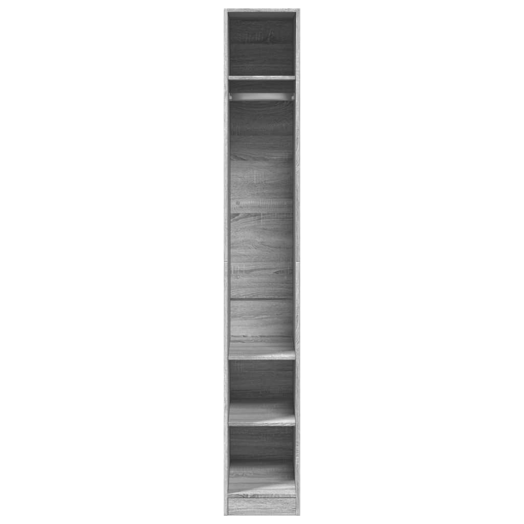 Wardrobe Grey Sonoma 30x50x200 cm wood material
