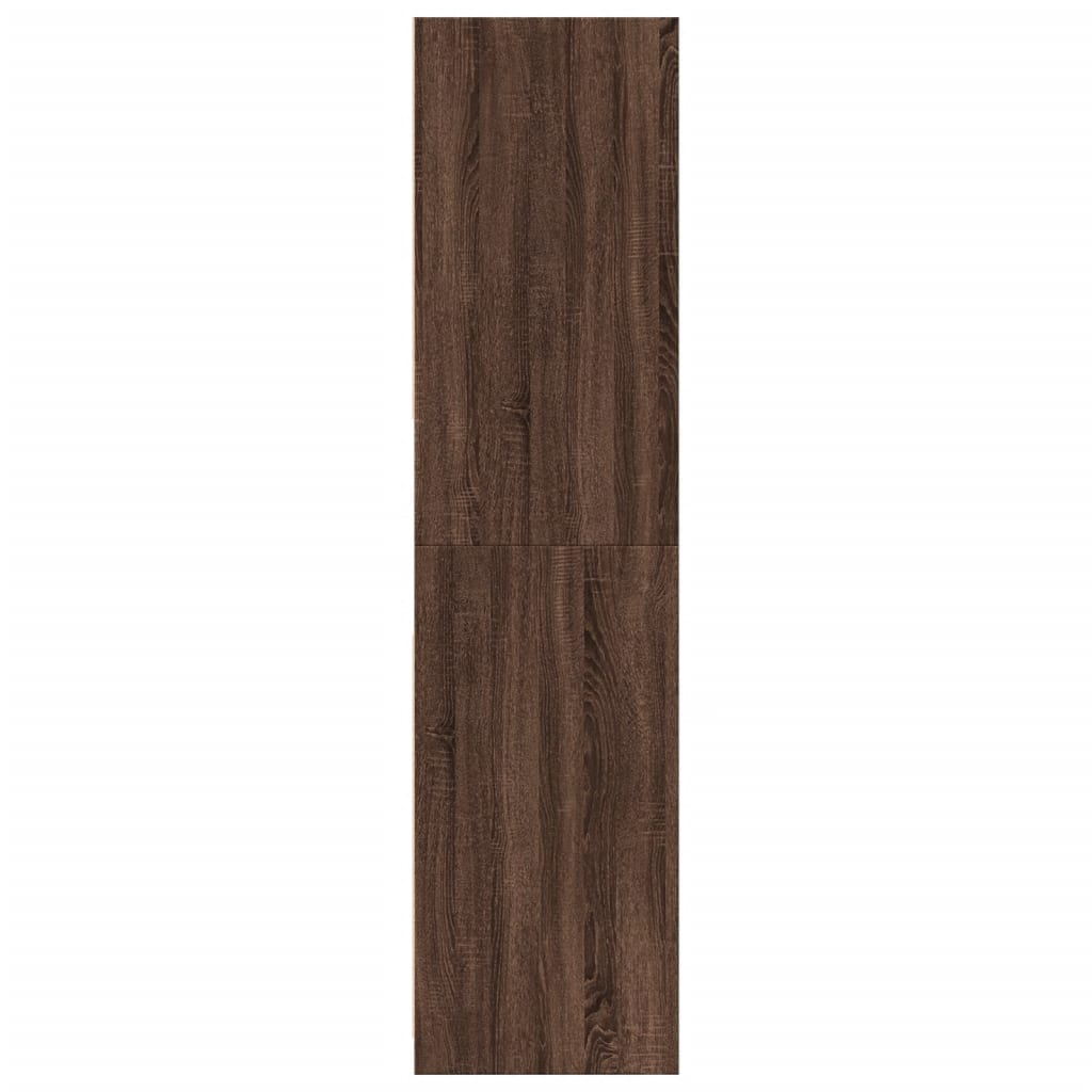 Wardrobe brown oak look 80x50x200 cm wood material