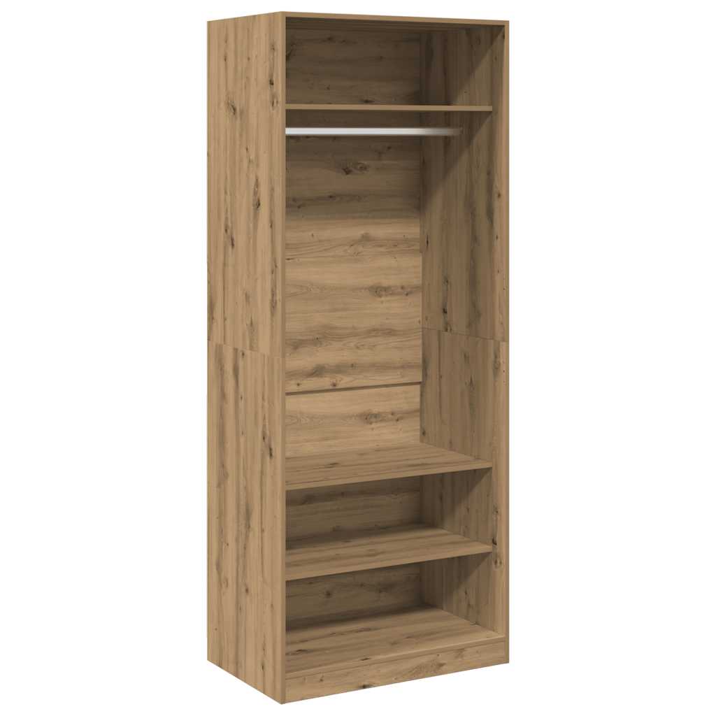 Kleiderschrank Artisan-Eiche 80x50x200 cm Holzwerkstoff