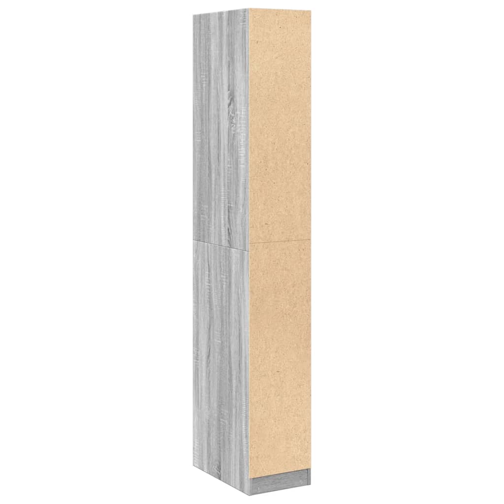 Wardrobe Grey Sonoma 30x50x200 cm wood material