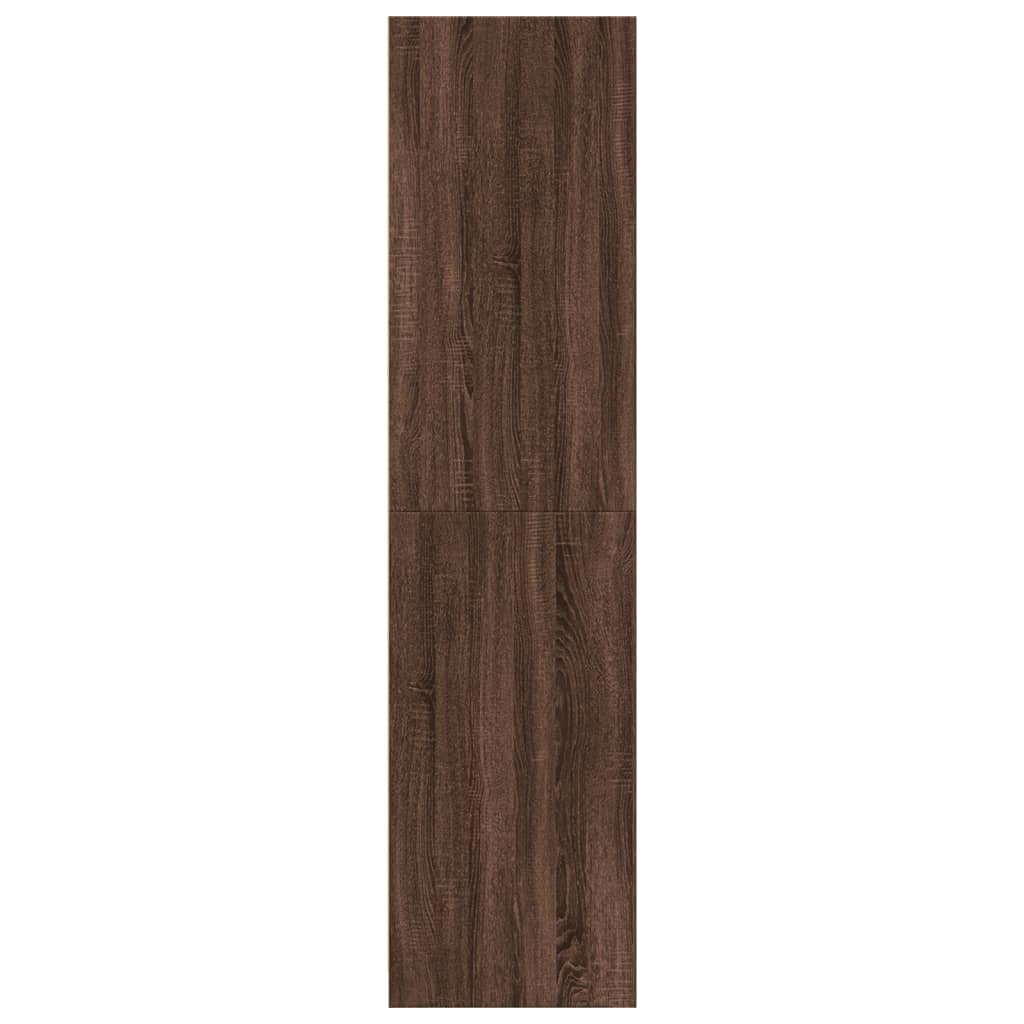 Wardrobe brown oak look 30x50x200 cm wood material